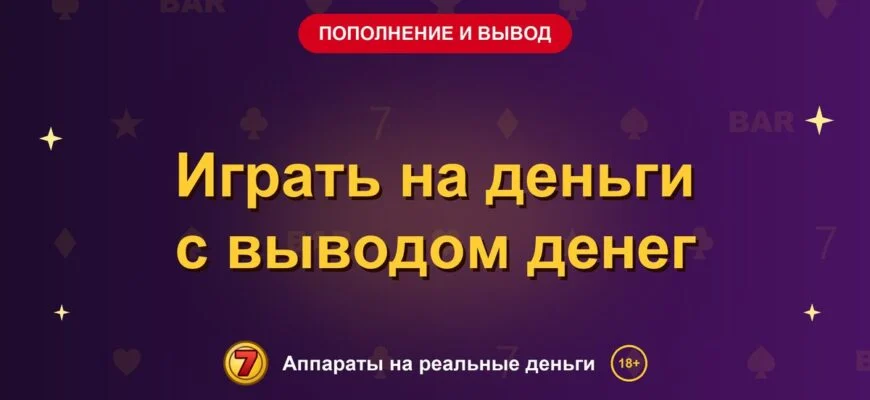 Обложка обзора «Играть на деньги с выводом денег», раздел «Пополнение и вывод денег»