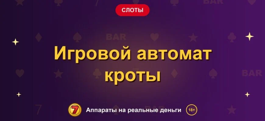 Обложка обзора «Игровой автомат кроты», раздел «Другие слоты»