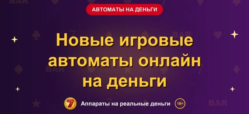Обложка обзора «Новые игровые автоматы онлайн на деньги», раздел «Игровые автоматы на деньги»