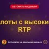 Обложка обзора «Слоты с высоким RTP», раздел «Игровые автоматы на деньги»